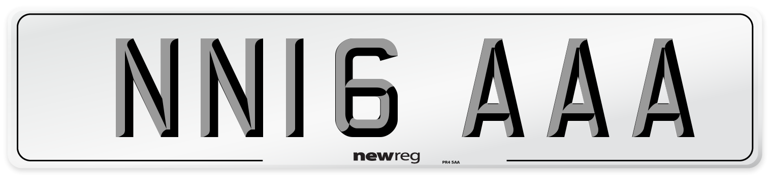 NN16 AAA Number Plate from New Reg